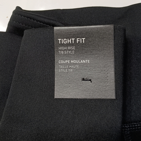 adidas Ladies 7/8 3-Stripe Black Active Tight Medium NWT - Picture 6 of 6